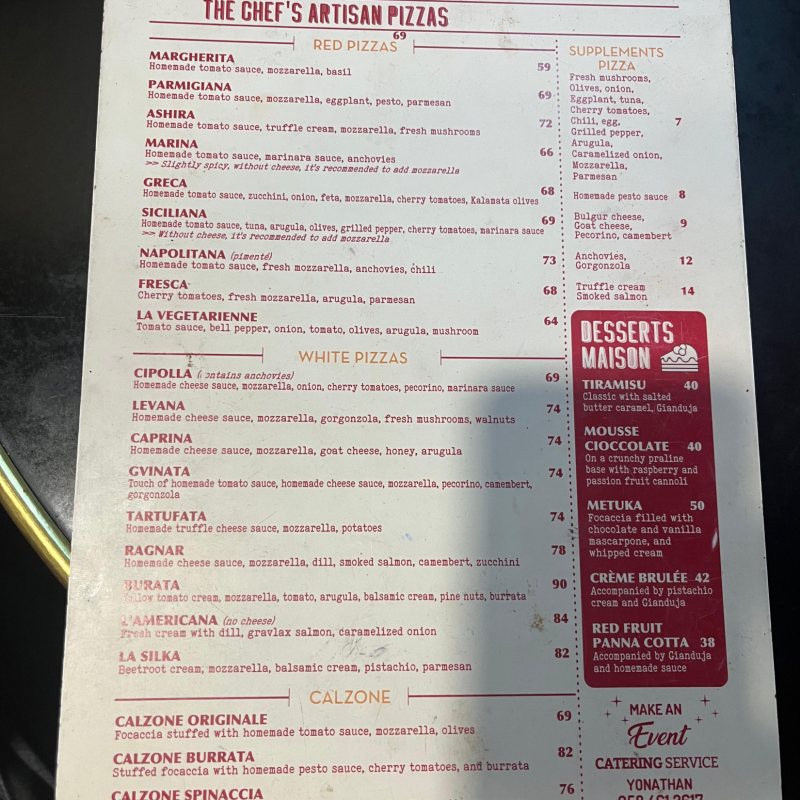 Anthony's Pizza pizza in City Center, Jerusalem