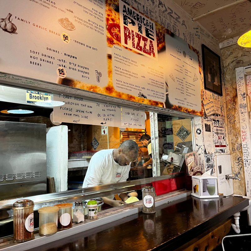 American Pie Pizza pizza in Baka, Jerusalem